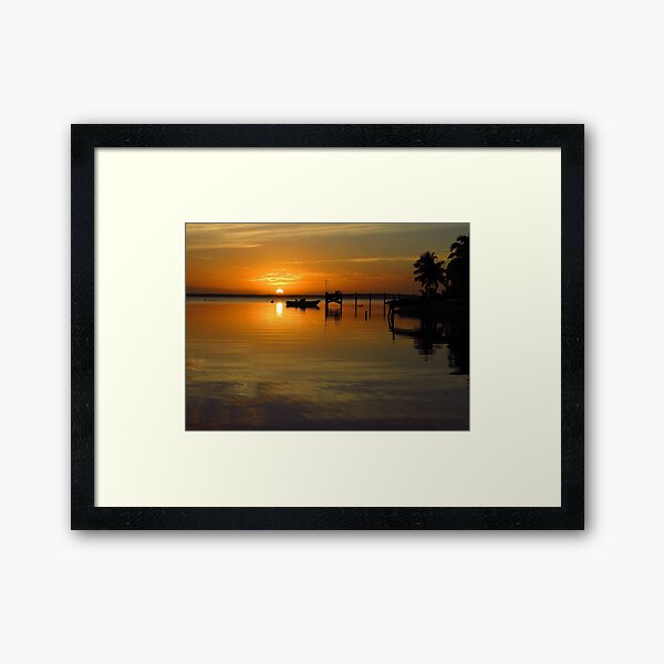 South Beach Sunset Framed Art Print