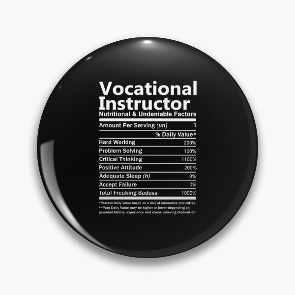 Item preview, Vocational Instructor - Nutritional And Undeniable Factors designed and sold by analisanta.