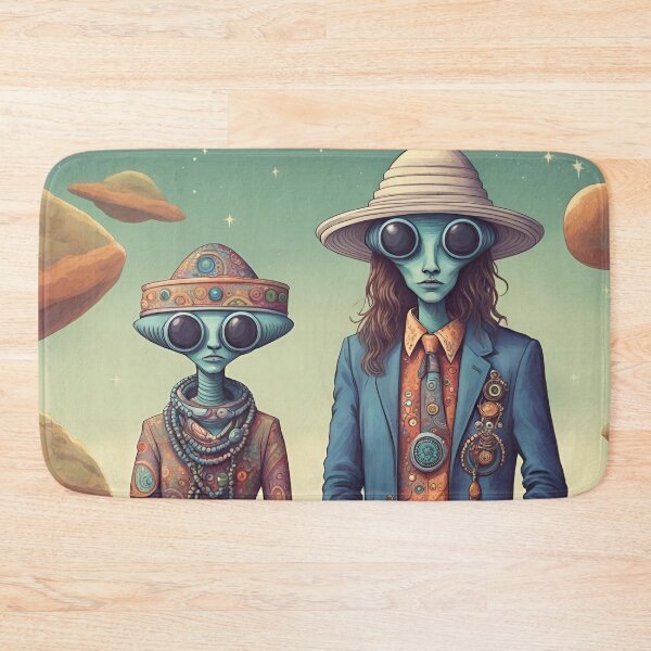 Item preview, Alien Hippie Couple designed and sold by Roanemermaid.