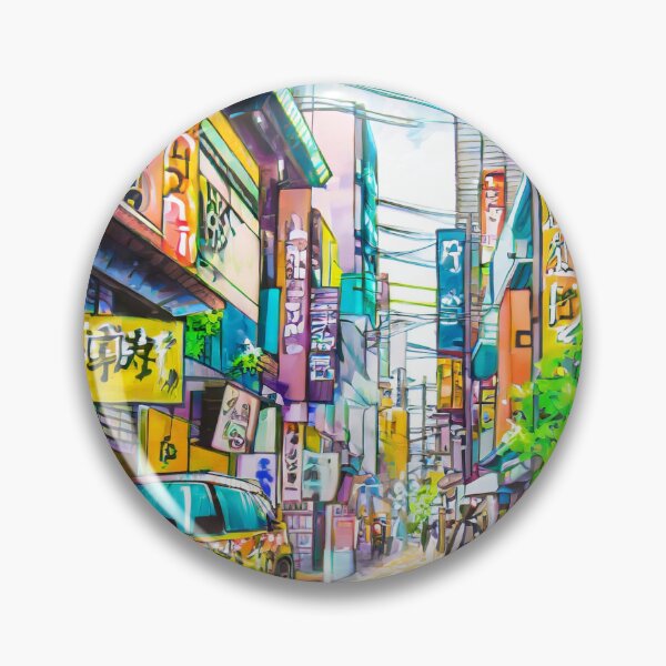 Item preview, abstract art of tokyo city street scenery designed and sold by Jubjangm3.