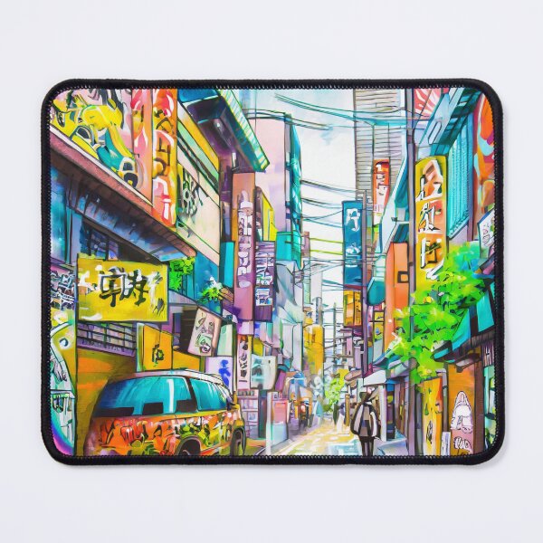 Item preview, abstract art of tokyo city street scenery designed and sold by Jubjangm3.