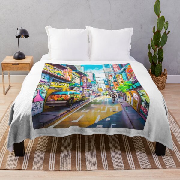 Item preview, abstract art of tokyo city street scenery designed and sold by Jubjangm3.