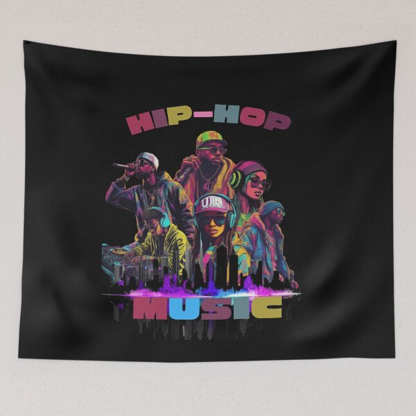 Item preview, Hip-Hop Music T-Shirt, Colorful, Detailed designed and sold by JpJr.