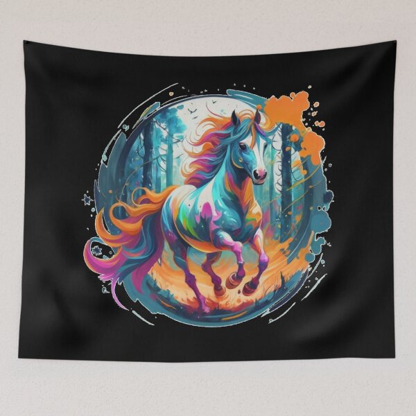 Item preview, Colorful Horse Run designed and sold by PixelRealm.