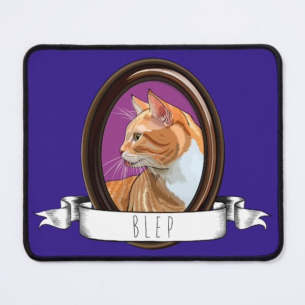 Item preview, Framed Portrait of a Ginger Tabby Cat Blep designed and sold by Carleah Unique.