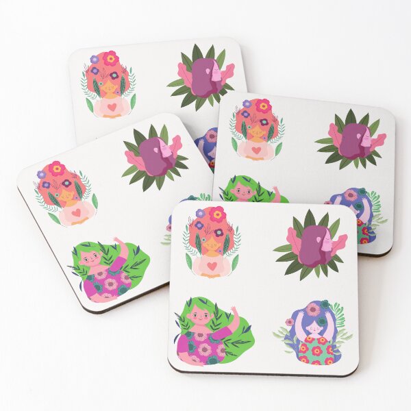 Item preview, happy young girls in spring time designed and sold by huape.