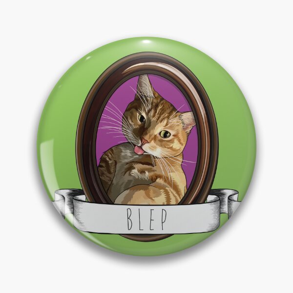 Item preview, Framed Portrait of a Ginger Tabby Cat Blep designed and sold by Carleah Unique.