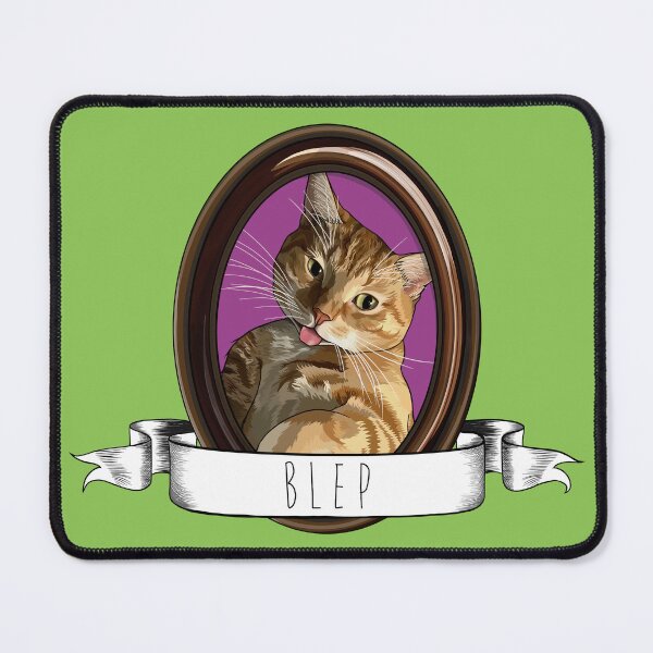 Item preview, Framed Portrait of a Ginger Tabby Cat Blep designed and sold by Carleah Unique.