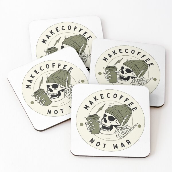 Item preview, Make Coffee Not War | Black Text  designed and sold by Mimi Y..
