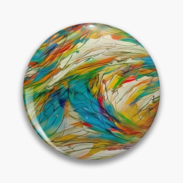 Item preview, abstract wavy threads painting designed and sold by basitcv.