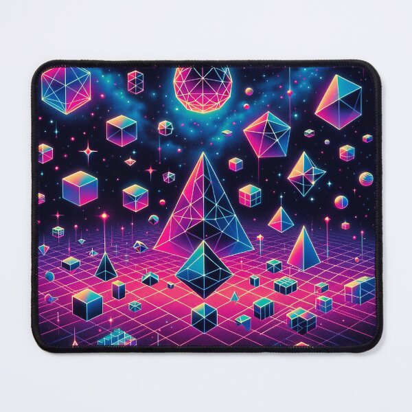 Item preview, Geometric Cosmos Synthwave designed and sold by divinedeco1925.