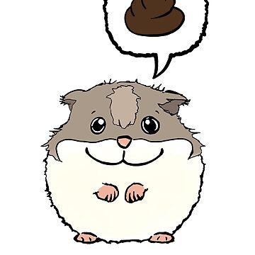 Artwork thumbnail, #PRINT 2024 Lumi and comic poop speech bubble. by LumiAndBaby