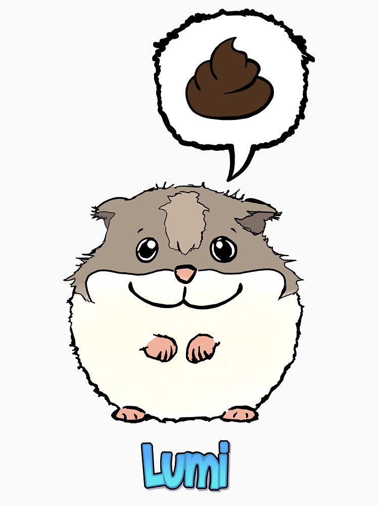 Thumbnail 7 of 7, Classic T-Shirt, #PRINT 2024 Lumi and comic poop speech bubble. designed and sold by LumiAndBaby.