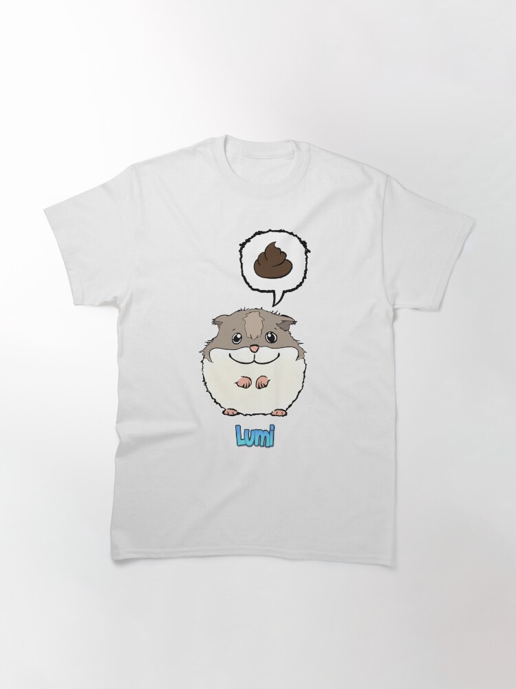 Thumbnail 3 of 7, Classic T-Shirt, #PRINT 2024 Lumi and comic poop speech bubble. designed and sold by LumiAndBaby.
