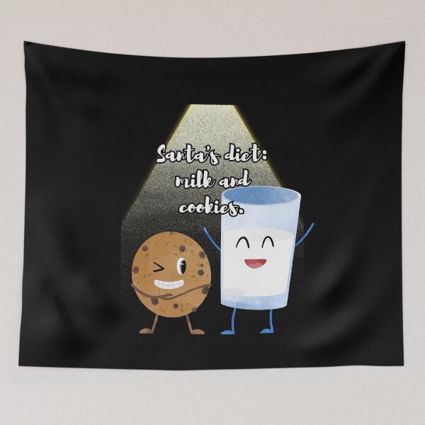 Item preview, Santa's diet milk and cookies designed and sold by FashCode.