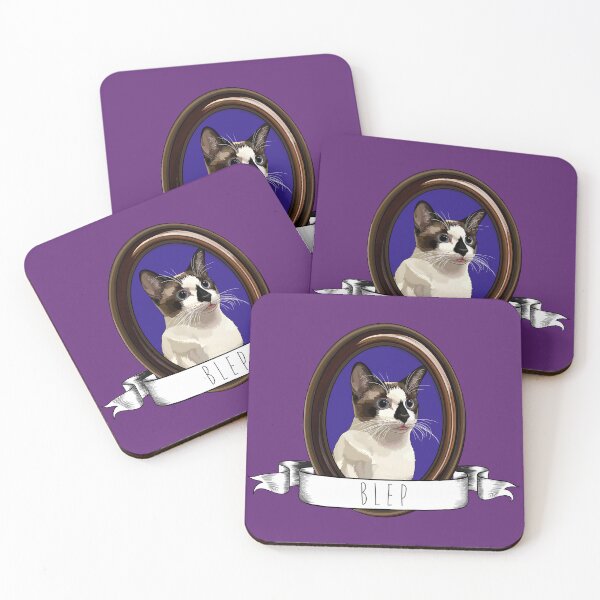Item preview, Framed Portrait of a Snowshoe Siamese Cat Blep designed and sold by Carleah Unique.