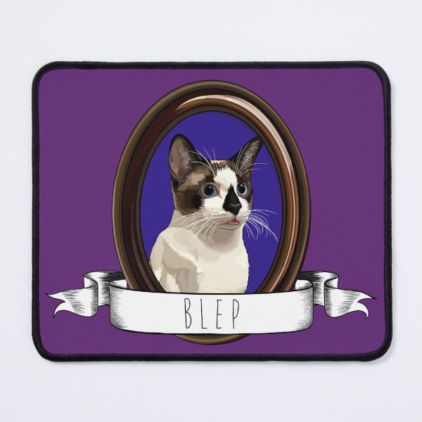 Item preview, Framed Portrait of a Snowshoe Siamese Cat Blep designed and sold by Carleah Unique.