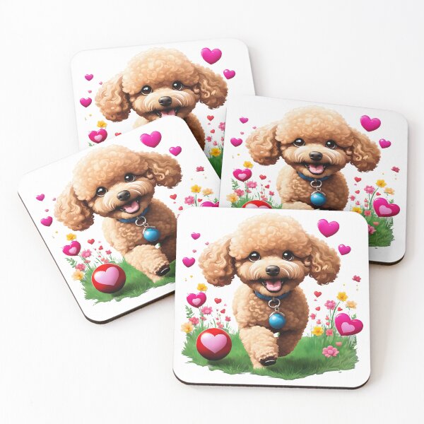 Item preview, Cute running Toy Poodle  designed and sold by Kaleddis.