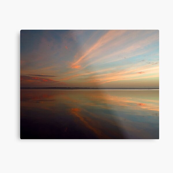Swirly Pink Sunset Metal Print