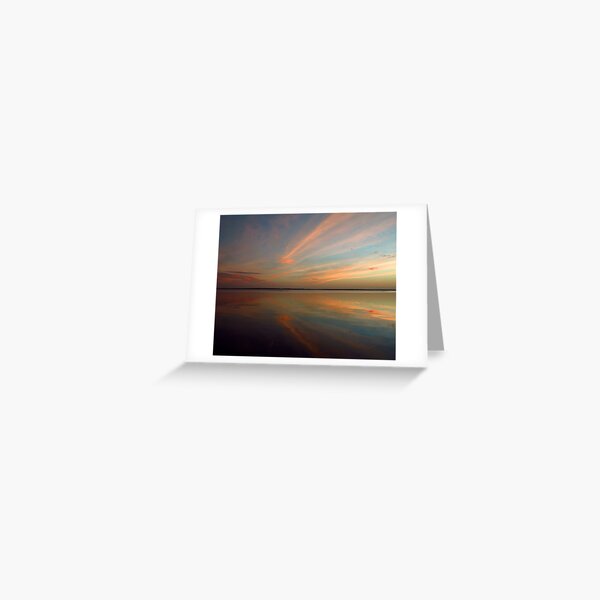 Swirly Pink Sunset Greeting Card
