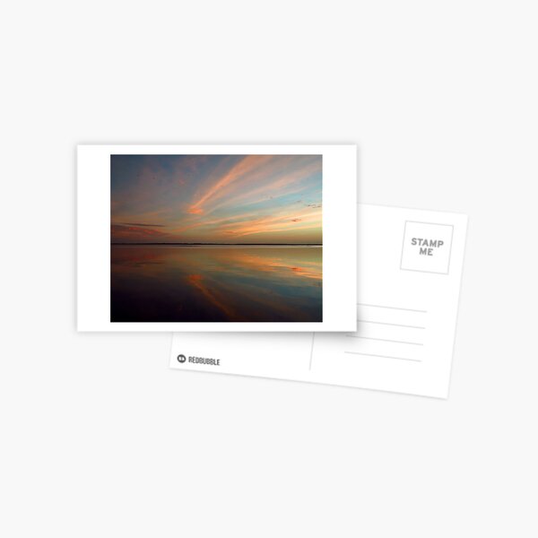 Swirly Pink Sunset Postcard