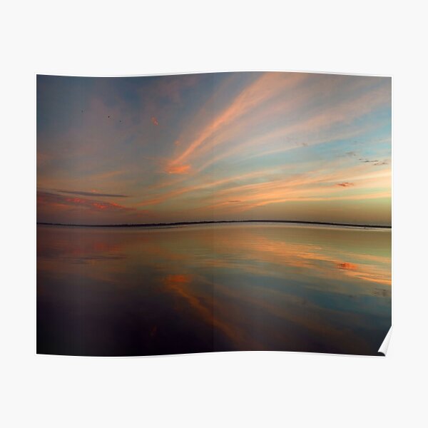 Swirly Pink Sunset Poster