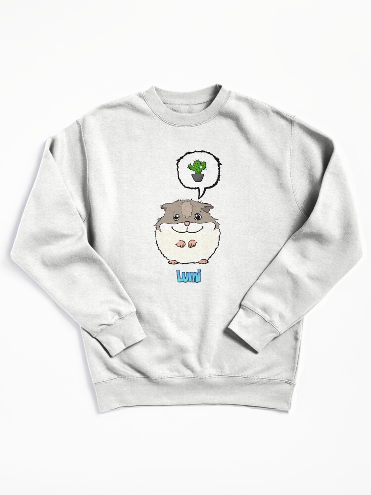 Thumbnail 2 of 7, Pullover Sweatshirt, #PRINT 2024 Lumi and comic cactus speech bubble. designed and sold by LumiAndBaby.