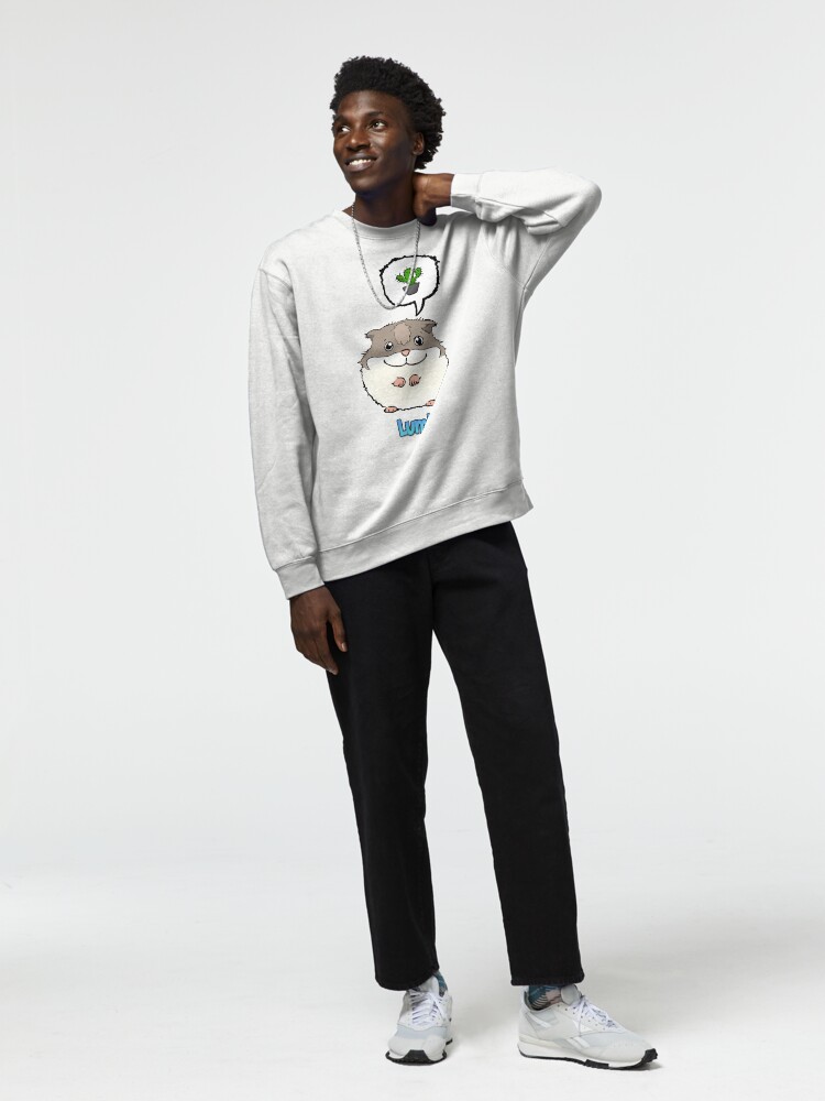 Thumbnail 3 of 7, Pullover Sweatshirt, #PRINT 2024 Lumi and comic cactus speech bubble. designed and sold by LumiAndBaby.