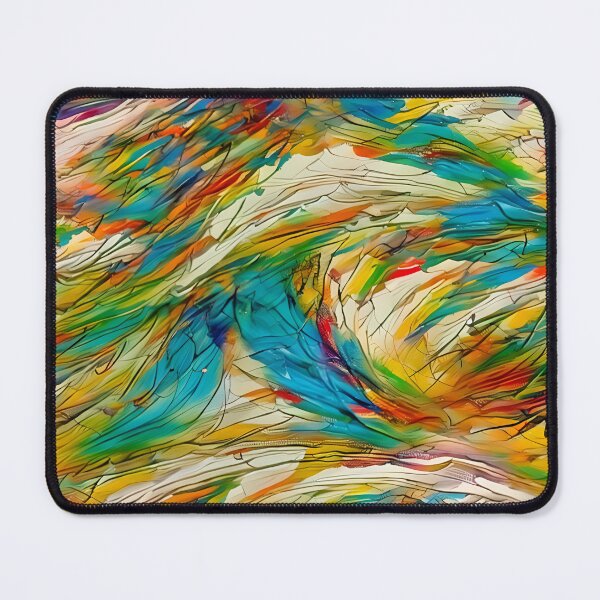 Item preview, abstract wavy threads painting designed and sold by basitcv.