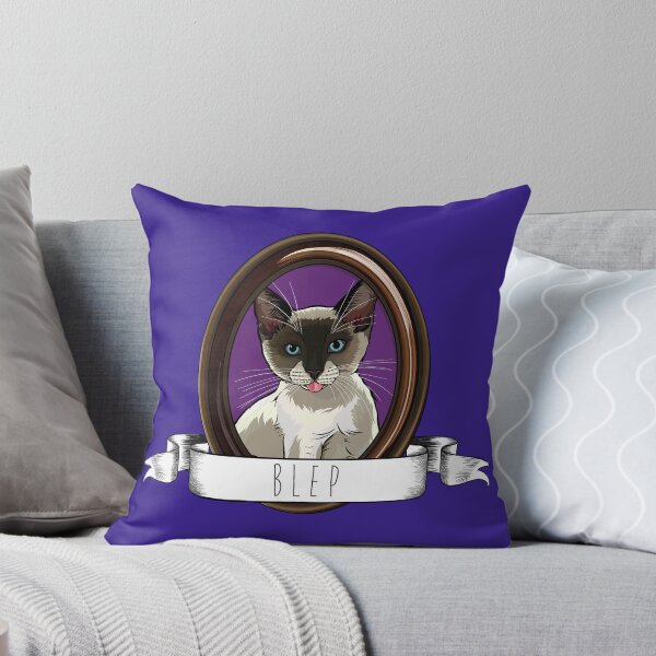 Item preview, Framed Portrait of a Snowshoe Siamese Kitten Blep designed and sold by Carleah Unique.