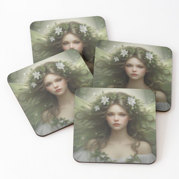 Item preview, A Beautiful Fairy with Flowers in Her Hair designed and sold by T-shirtMill.