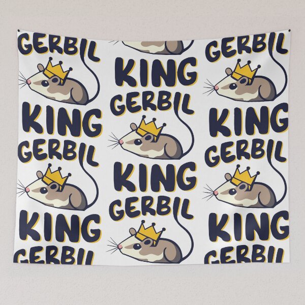 Item preview, Royal Rodent: Gerbil King in Style designed and sold by EmeraldeaArt.