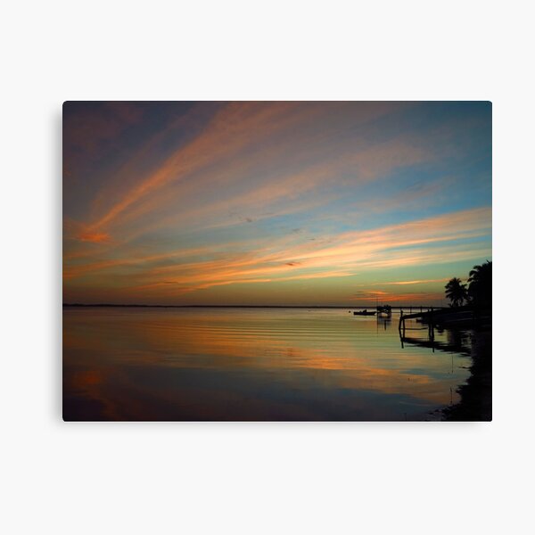 Swirly Pink Sunset (2) Canvas Print