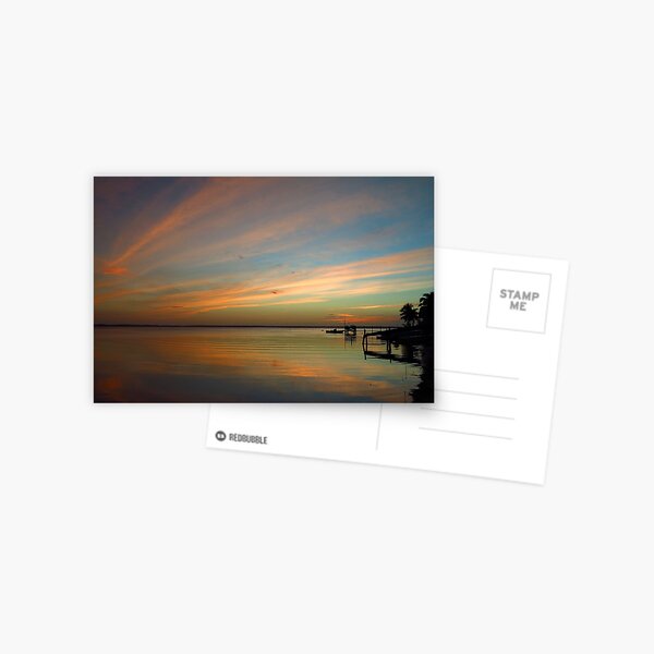 Swirly Pink Sunset (2) Postcard