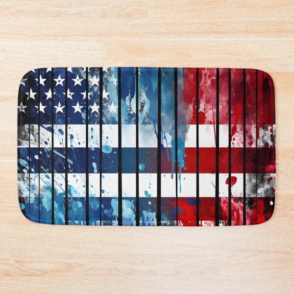 Item preview, Abstract American flag watercolor print designed and sold by dcrc.