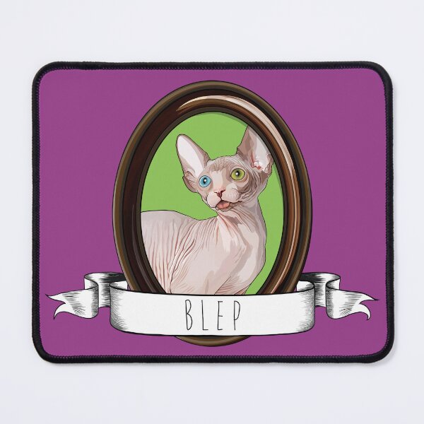 Item preview, Framed Portrait of a Sphynx Cat Blep designed and sold by Carleah Unique.