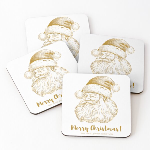 Item preview, Merry christmas with santa claus postal stamp designed and sold by Memetrending.