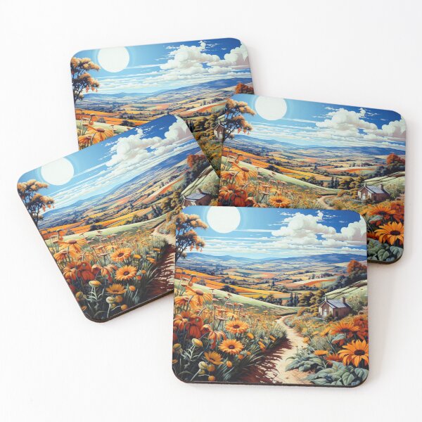 Item preview, Flowered Hills designed and sold by Dawn van Doorn.
