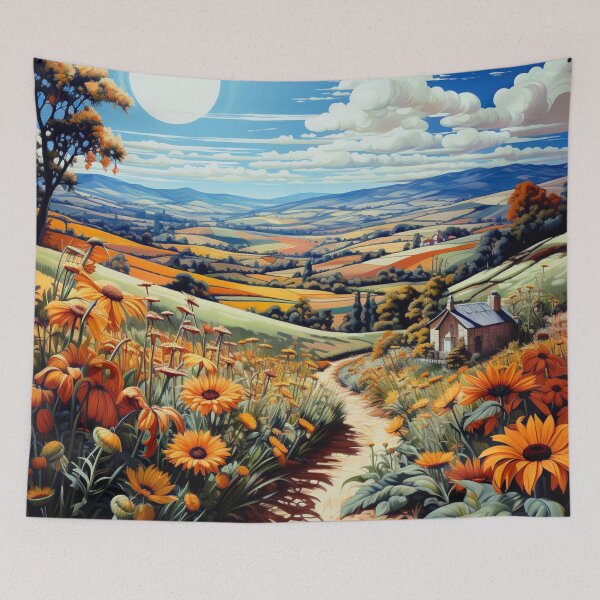 Item preview, Flowered Hills designed and sold by Dawn van Doorn.