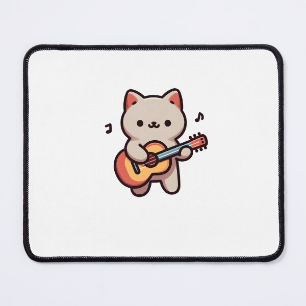 Item preview, Cat playing guitar and singing designed and sold by UmbrellaStudio1.