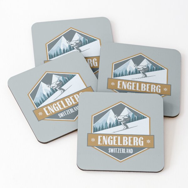 Item preview, Engelberg Switzerland Vintage Skiing Design designed and sold by CynthiaGraphics.