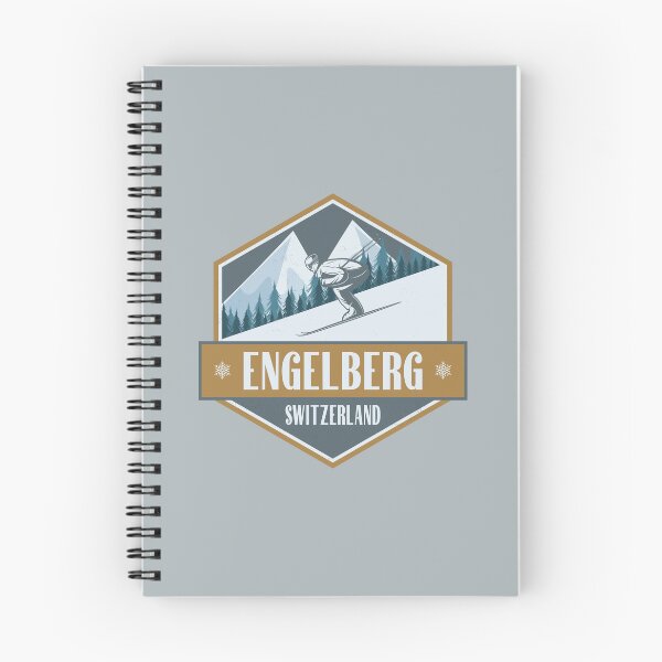 Item preview, Engelberg Switzerland Vintage Skiing Design designed and sold by CynthiaGraphics.