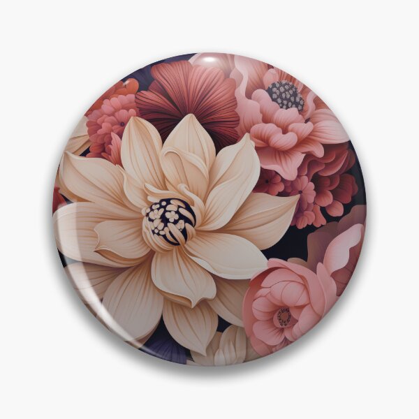Item preview, The Conic Retro "Scandinavian Floral" Collection #24 designed and sold by DesignVistaHub.