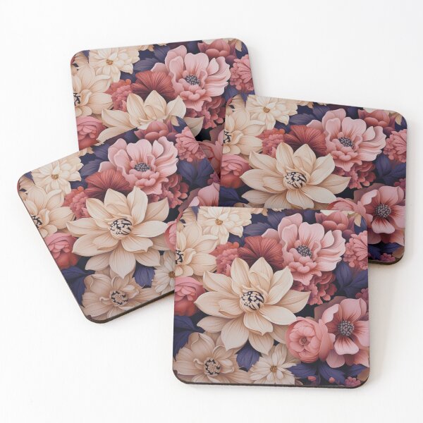 Item preview, The Conic Retro "Scandinavian Floral" Collection #24 designed and sold by DesignVistaHub.