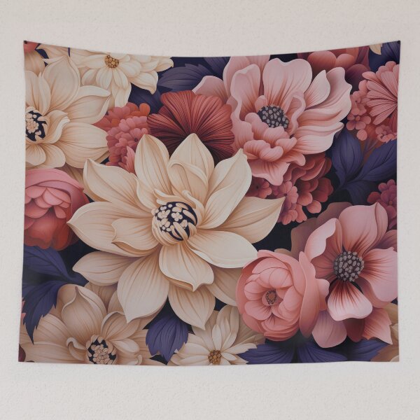 Item preview, The Conic Retro "Scandinavian Floral" Collection #24 designed and sold by DesignVistaHub.