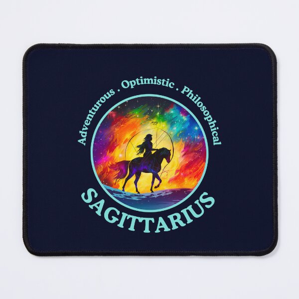 Item preview, Vibrant Daily Horoscopes  Sagittarius Zodiac- Horescope/SunSign Theme  on blue back ground designed and sold by CosmicNook1.