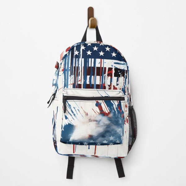 Item preview, Abstract American flag watercolor print designed and sold by dcrc.