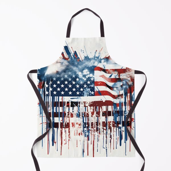 Item preview, Abstract American flag watercolor print designed and sold by dcrc.