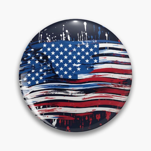 Item preview, abstract american flag watercolor print, designed and sold by dcrc.