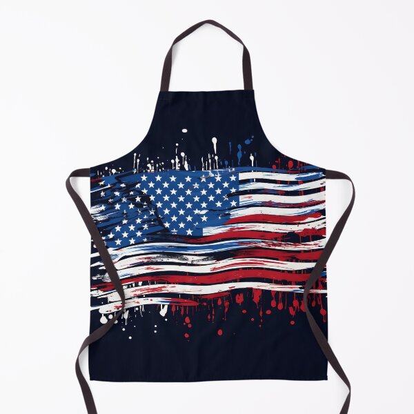 Item preview, abstract american flag watercolor print, designed and sold by dcrc.